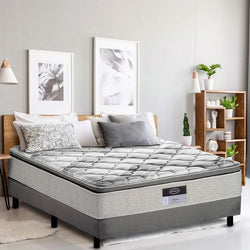 Colchón Yorker + 2 Pack Almohada Basic Atlas + Protector Basic Atlas