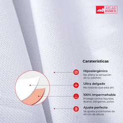 Protector De Colchón Basic Atlas