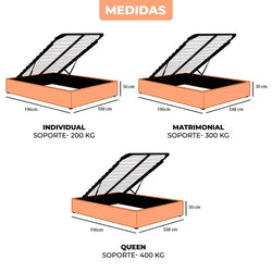 Base de Cama con almacenamiento Freedom