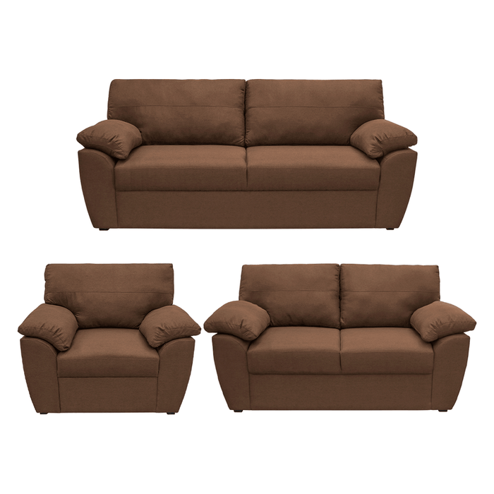 Sofá 3 Plazas + Love Seat + Sillón Sefora