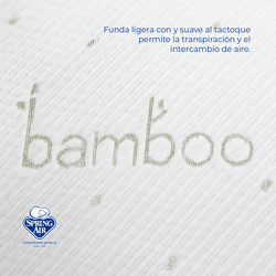 Almohada Ajustable Spring Air Memory Foam Cozy Bamboo
