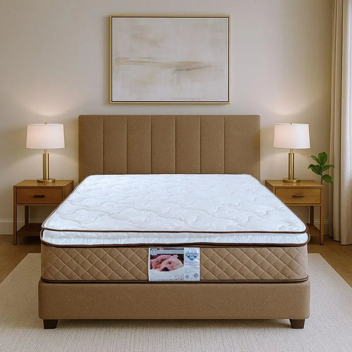 Colchón Berkeley + Almohada 2 Pack Essence Peach Feel + Protector De Colchon Essence Impermeable