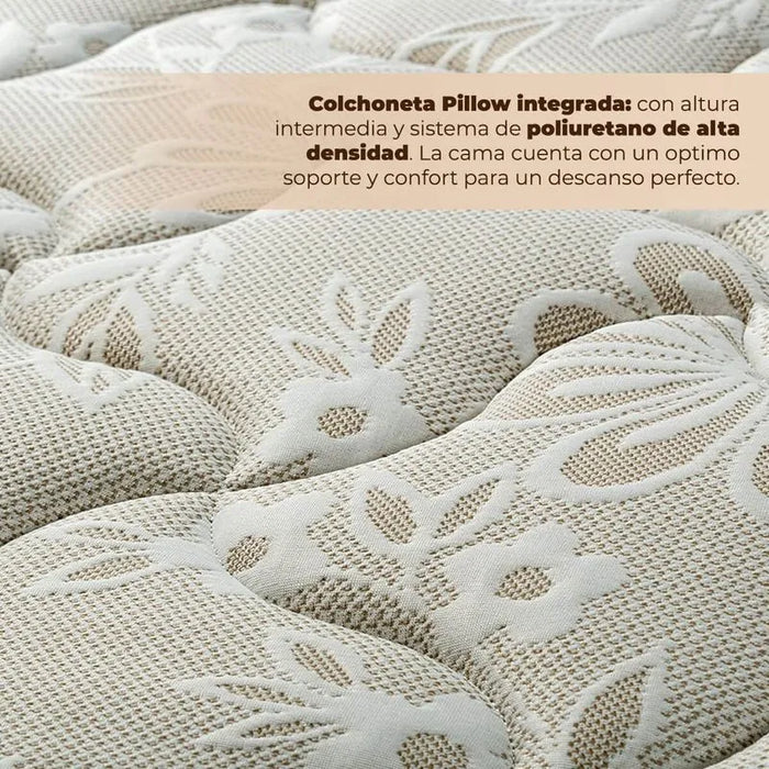 Colchón Berkeley + Almohada 2 Pack Essence Peach Feel + Protector De Colchon Essence Impermeable