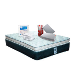 Colchón Gibson + Protector Essence + 2 Pack Almohadas Night Fresh