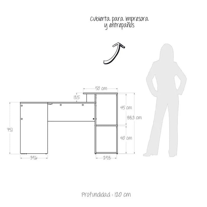 Escritorio En L Mikasa