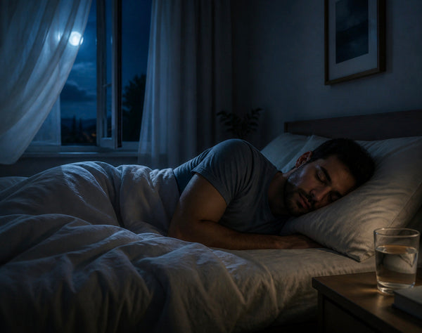 Persona durmiendo con temperatura ideal en habitación fresca y bien ventilada