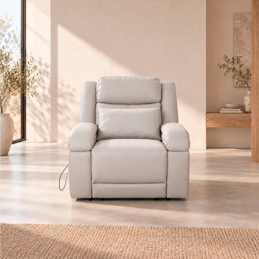 Reclinable Eléctrico Nago Con Masaje Spring Air Beige