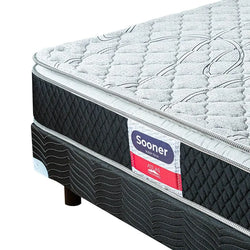 Colchón Sooner + 2 Pack Almohadas Peach Feel