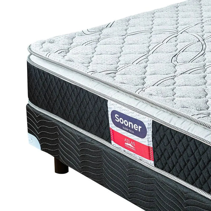 Colchón Sooner + 2 Pack Almohadas Peach Feel