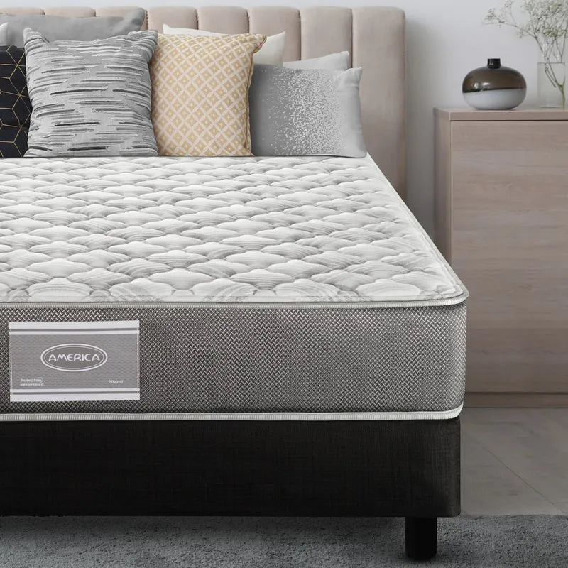 Colchón Miami + 2 Pack Almohada Basic Atlas + Protector Basic Atlas