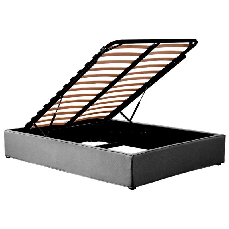 Base de Cama con almacenamiento Gris