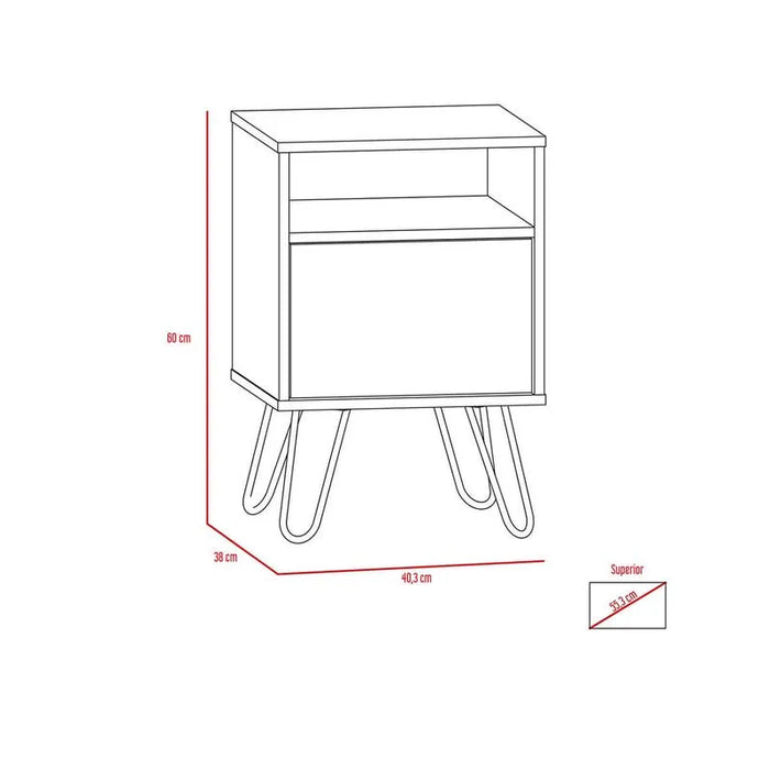 Mesa Auxiliar Vassel Chocolate