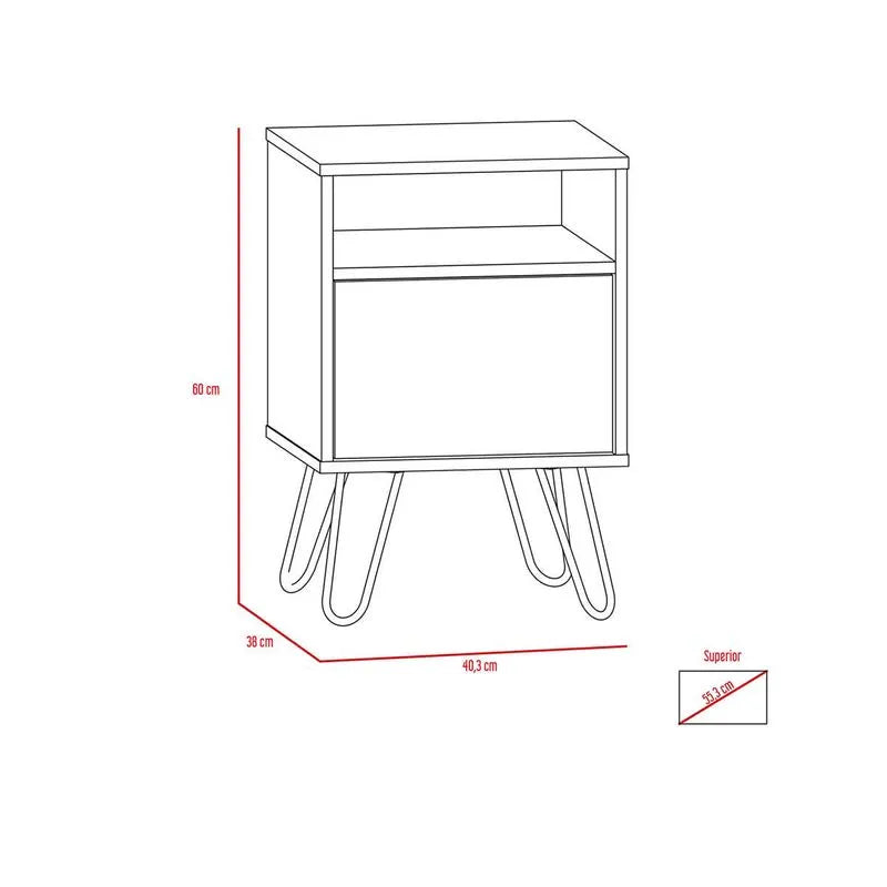 Mesa Auxiliar Vassel Chocolate