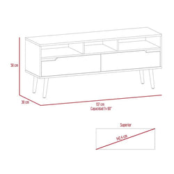 Mueble Para TV Oslo De 60" Blanco