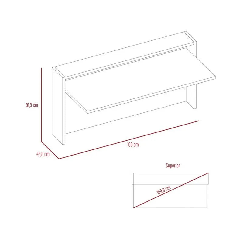 Escritorio Flotante Para Pared London
