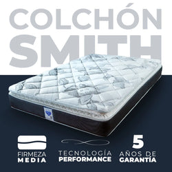 Colchon Smith + Almohada 2 Pack Essence Peach Feel + Protector De Colchon Essence Impermeable