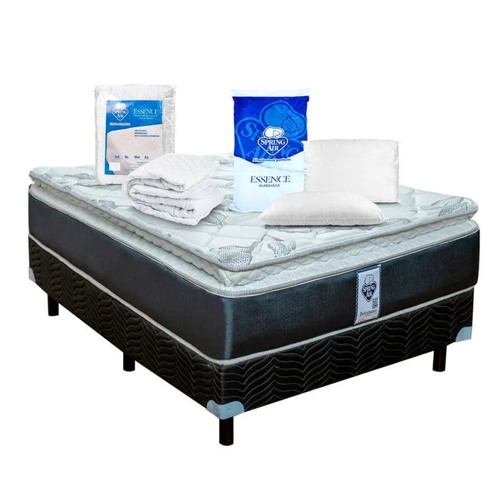 Colchon Smith + Almohada 2 Pack Essence Peach Feel + Protector De Colchon Essence Impermeable
