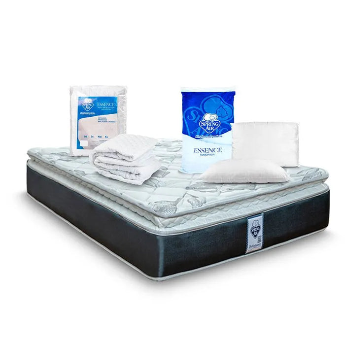 Colchon Smith + Almohada 2 Pack Essence Peach Feel + Protector De Colchon Essence Impermeable