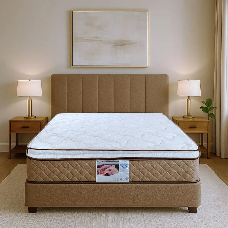 Colchón Berkeley + Almohada 2 Pack Essence Peach Feel + Protector De Colchon Essence Impermeable