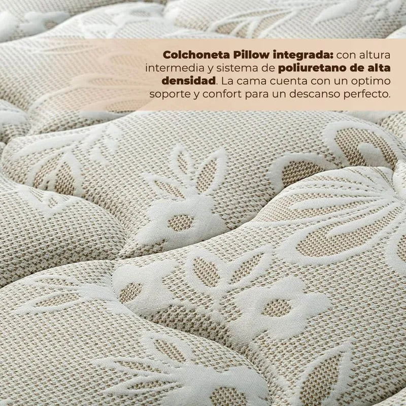 Colchón Berkeley + Almohada 2 Pack Essence Peach Feel + Protector De Colchon Essence Impermeable