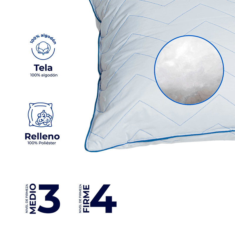 Almohada Quilt Touch Firme