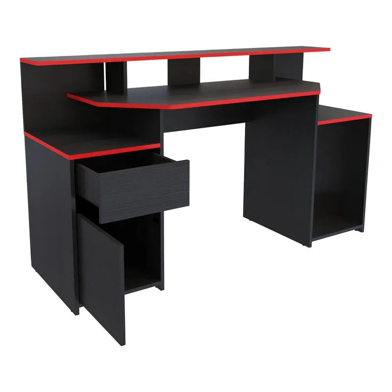 Escritorio Gamer Ares Rojo Negro
