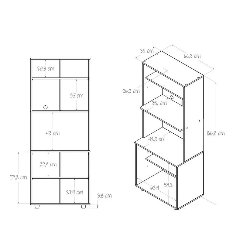 Alacena Microondas Cody