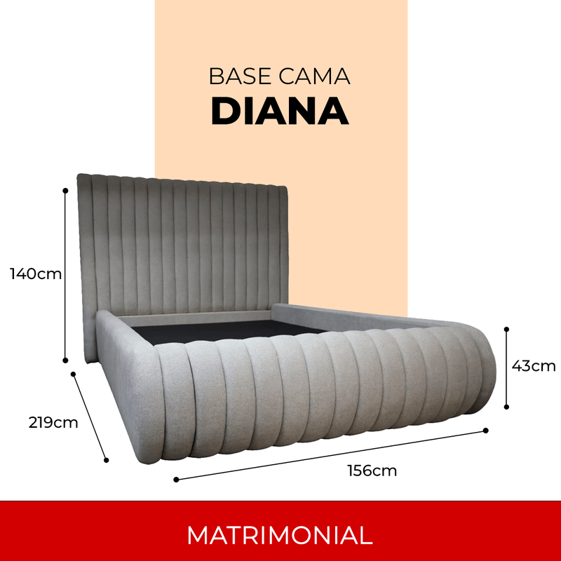 Cama Diana Matrimonial Stone