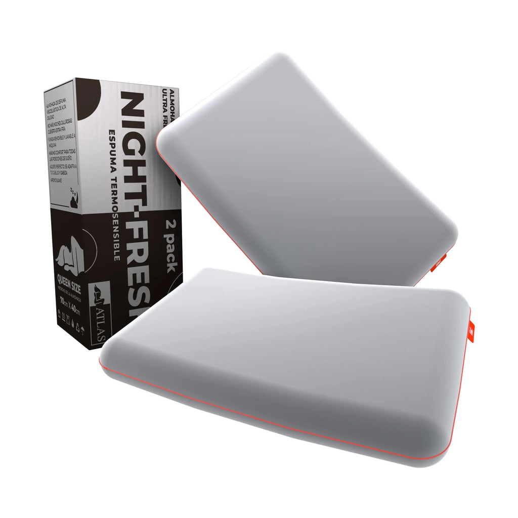 2 Pack Almohadas Memory Night Fresh Atlas Basics