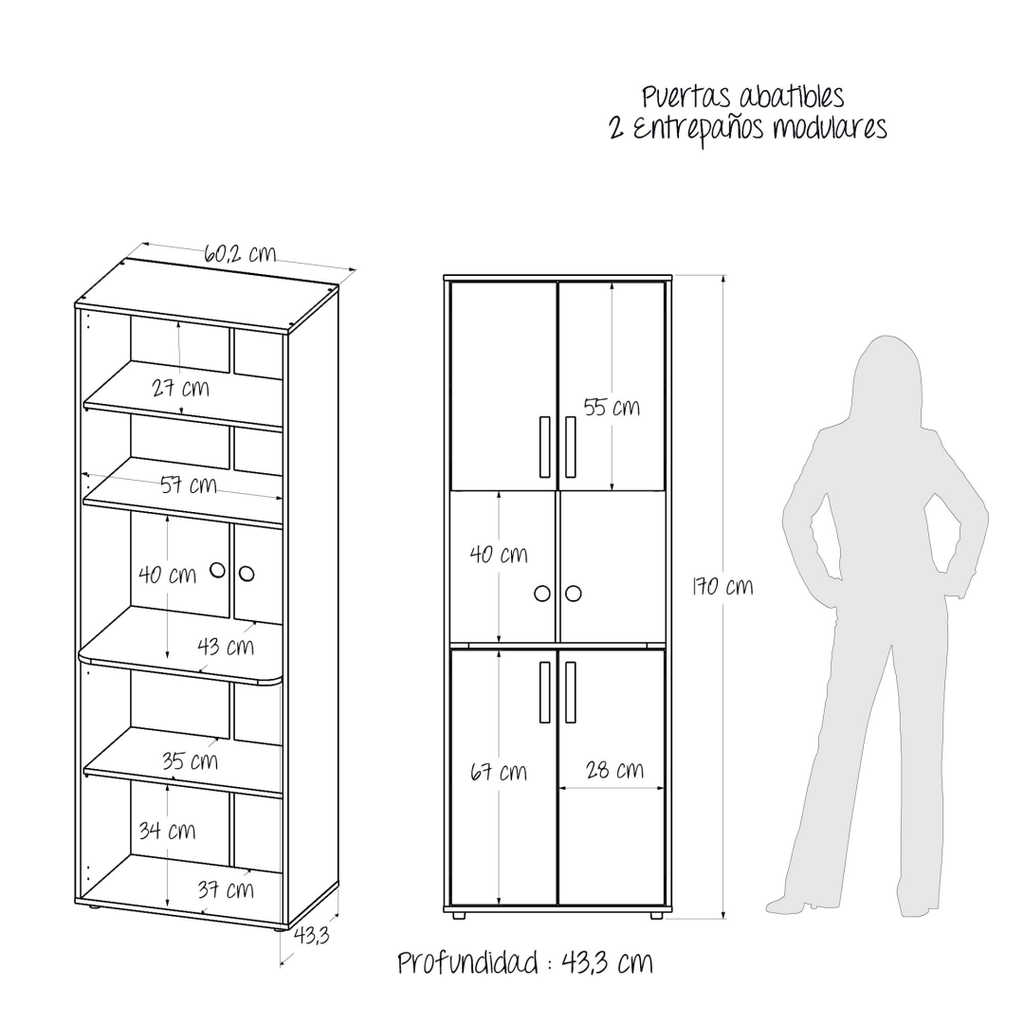 Mueble Microondas Roni