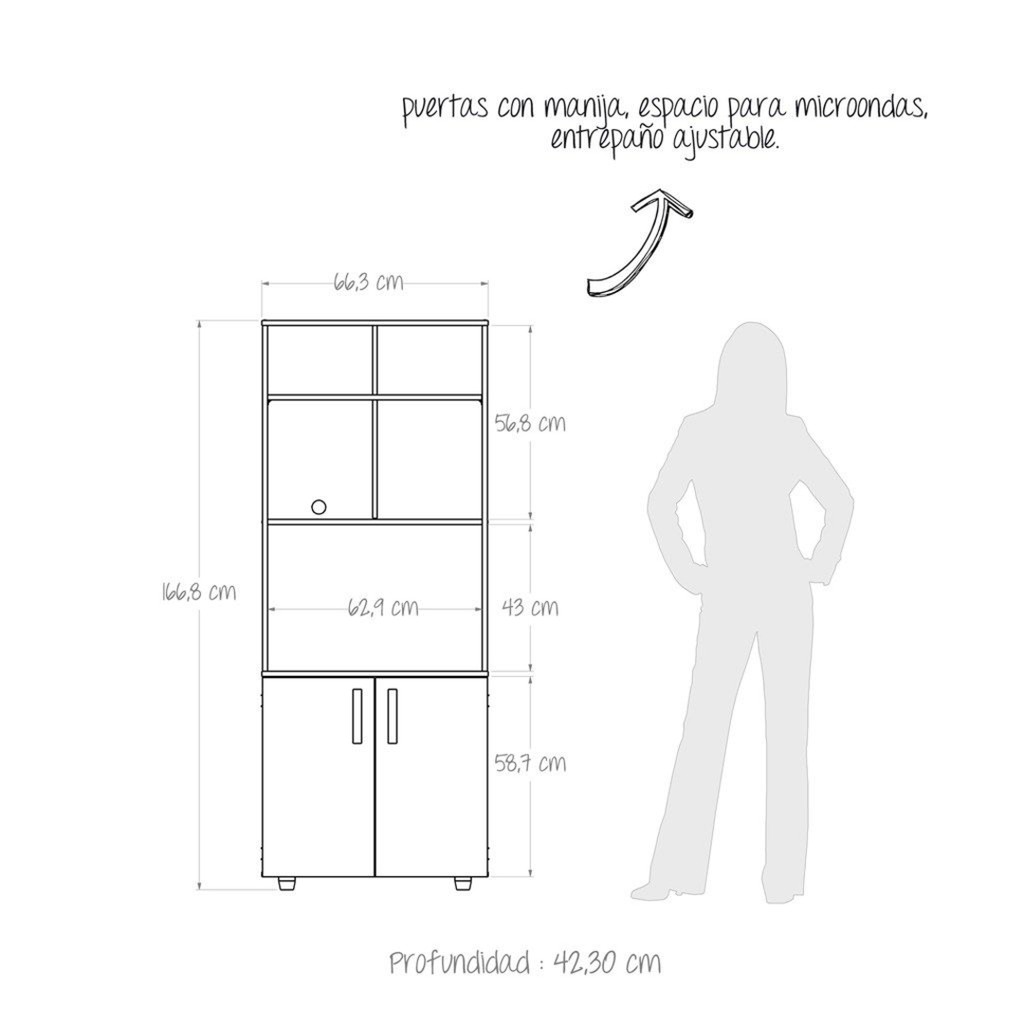 Alacena Microondas Cody