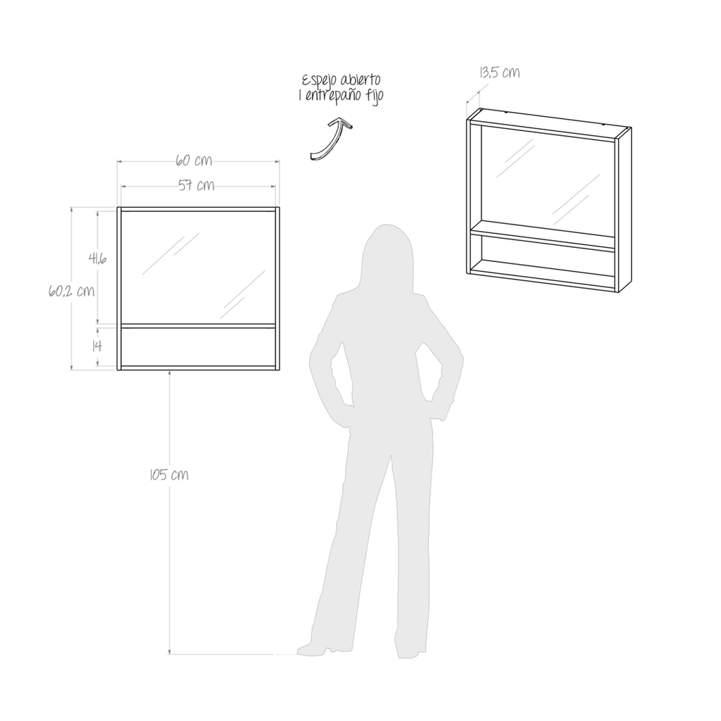 Gabinete Espejo Kyle