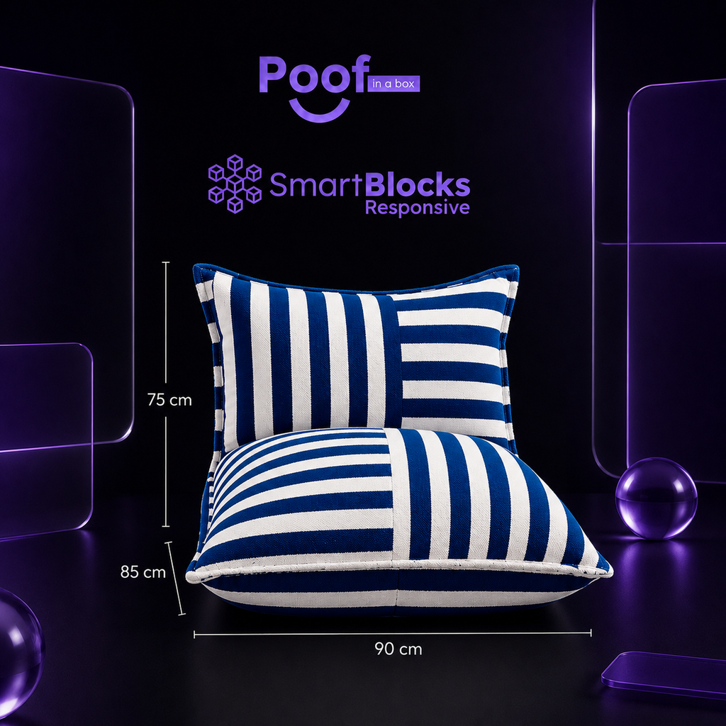 PUFF IN A BOX ROOM MIDNIGHT NAVY