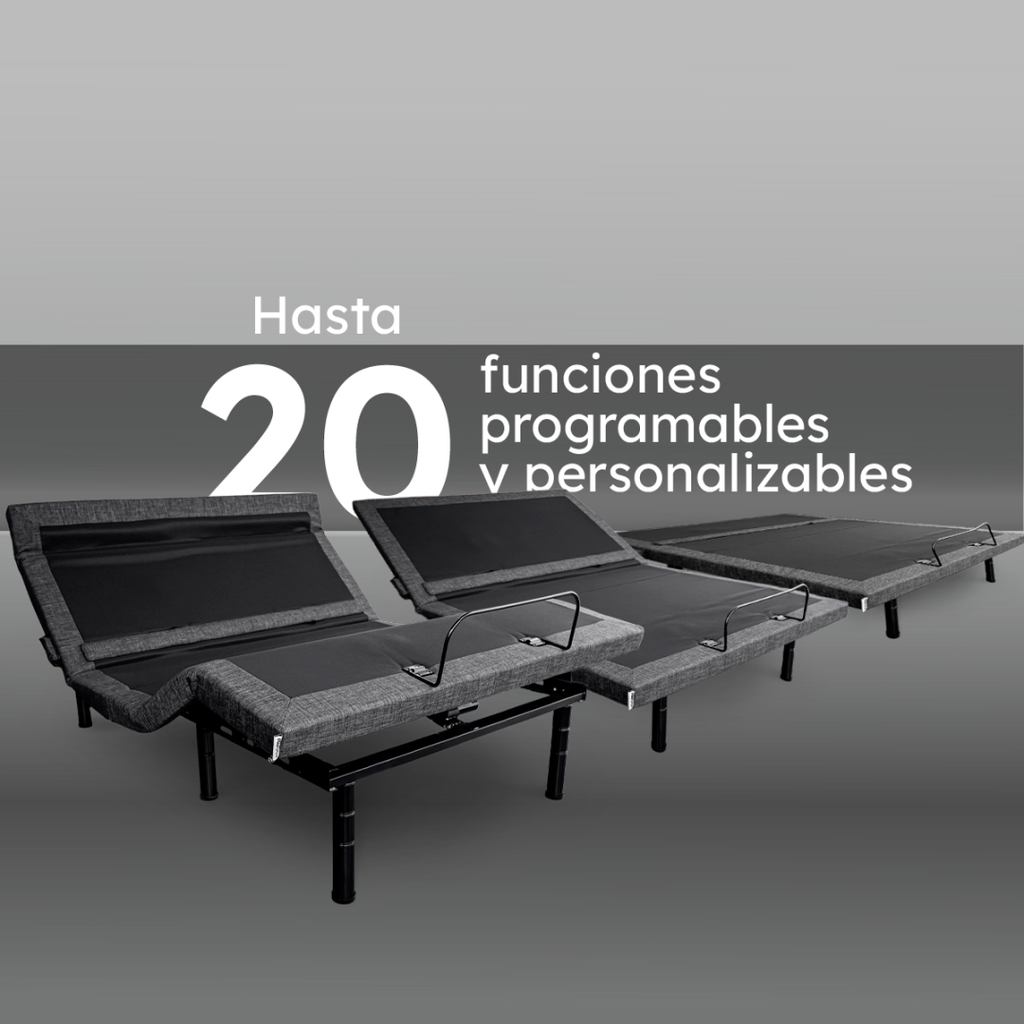 Cama Eléctrica Roomi Plus Lumbar + 2 Almohadas De Gel Roomi