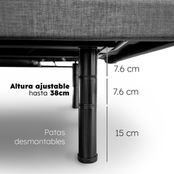 Cama Eléctrica Roomi Plus Lumbar + 2 Almohadas De Gel Roomi