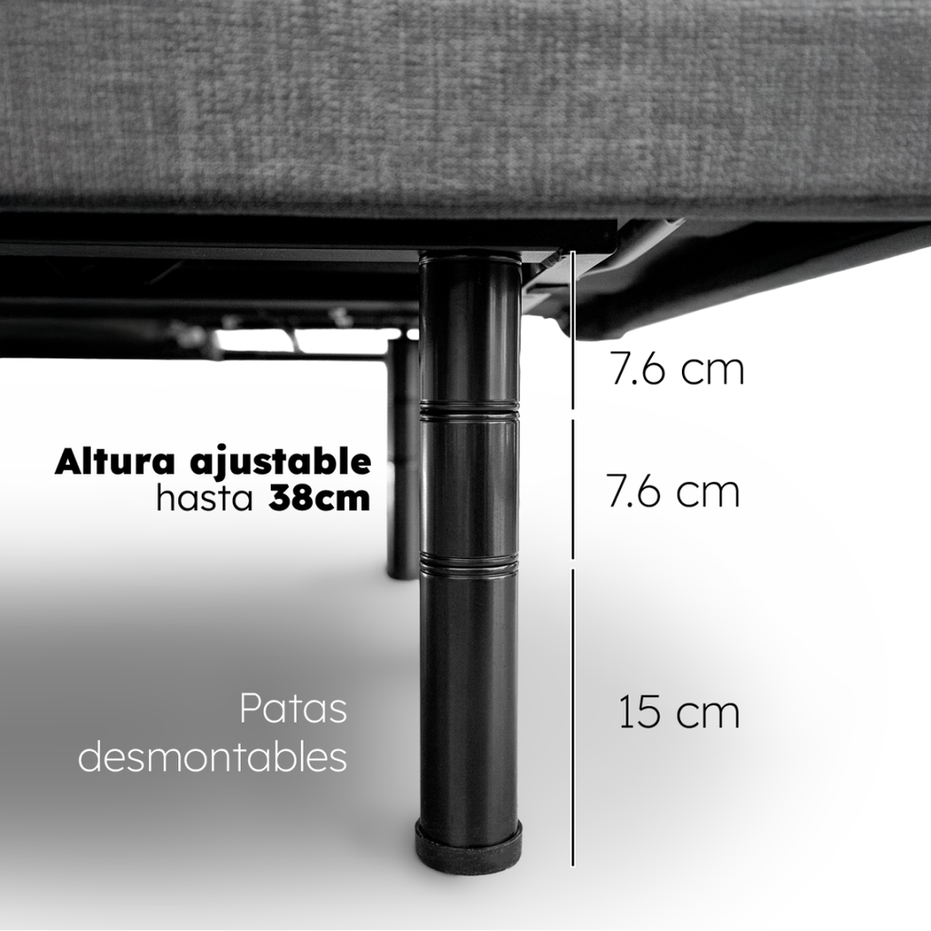 Cama Eléctrica Roomi Plus Lumbar + 2 Almohadas De Gel Roomi