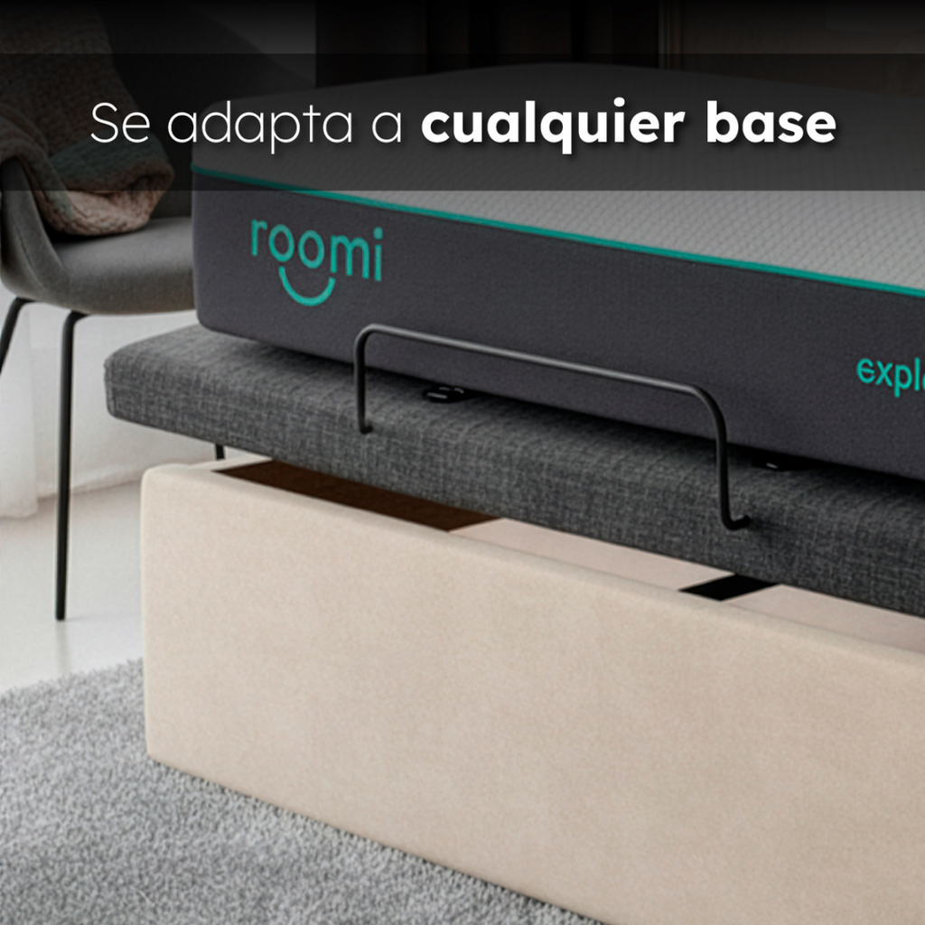 Cama Eléctrica Roomi Plus Lumbar + 2 Almohadas De Gel Roomi