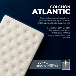 Paquete Juego Atlantic + Protector Essence + 2 Pack Almohada Night Fresh