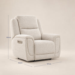 Sofá Reclinable Eléctrico Milo Spring Air Arena