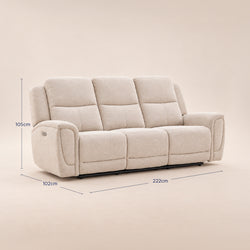 Sofá Reclinable Eléctrico Milo Spring Air Arena