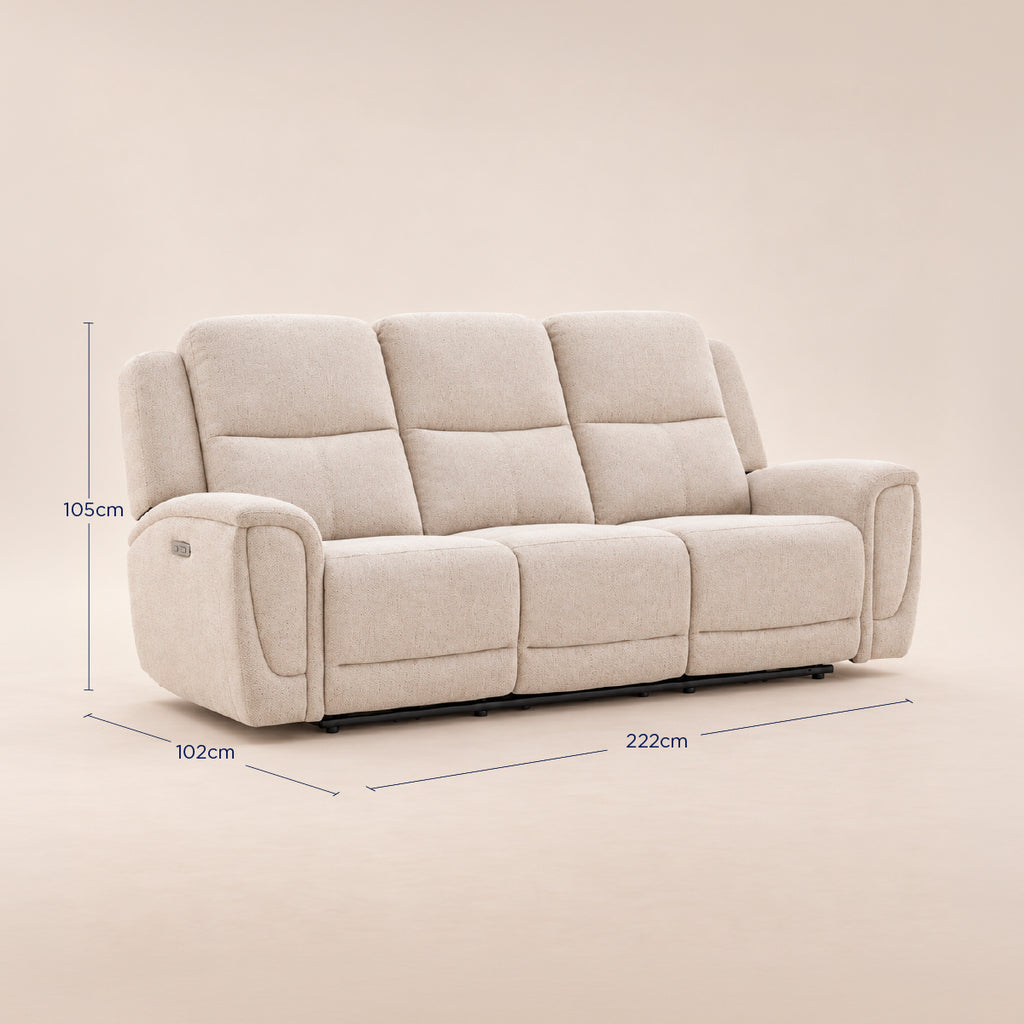 Sofá Reclinable Eléctrico Milo Spring Air Arena