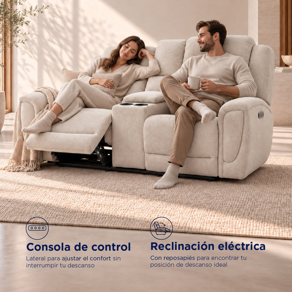 Sofá Reclinable Eléctrico Milo Spring Air Arena