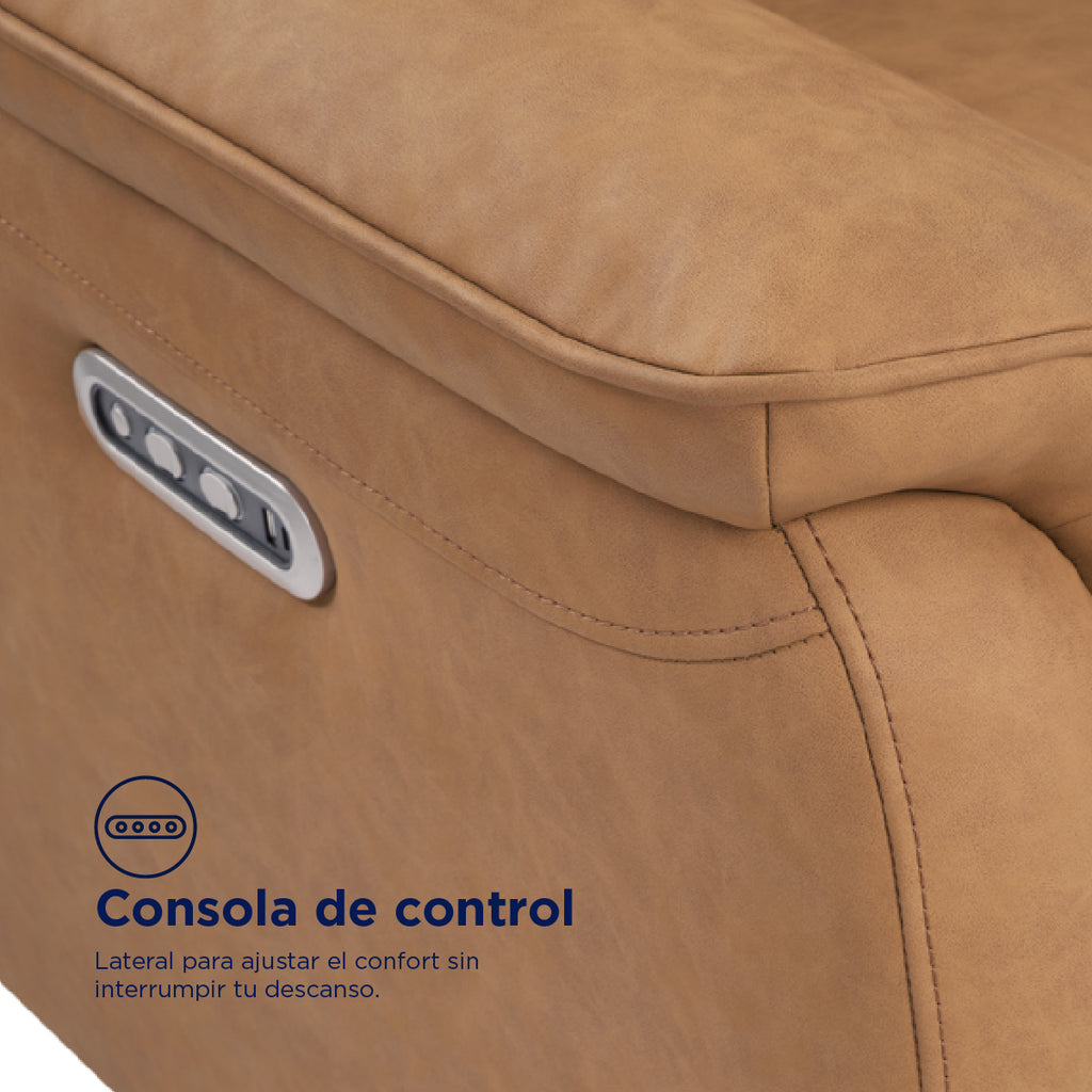 Sillón Reclinable Eléctrico Sedona Spring Air Café
