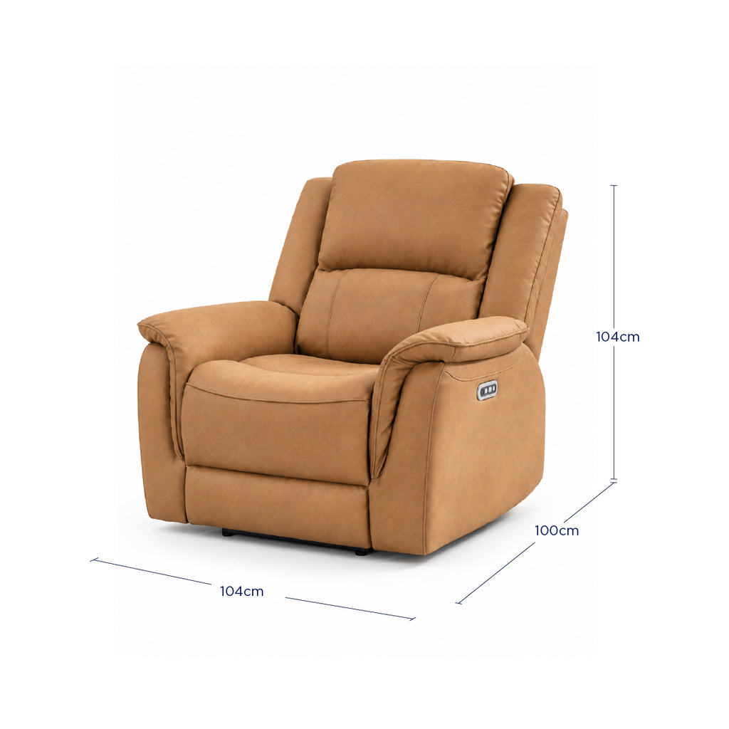 Sillón Reclinable Eléctrico Sedona Spring Air Café