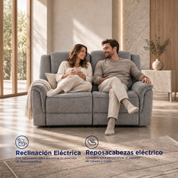 Sofá Reclinable Eléctrico Sedona Spring Air Gris