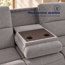 Sofá Reclinable Eléctrico Sedona Spring Air Gris