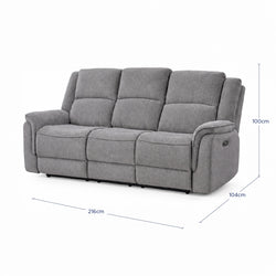 Sofá Reclinable Eléctrico Sedona Spring Air Gris