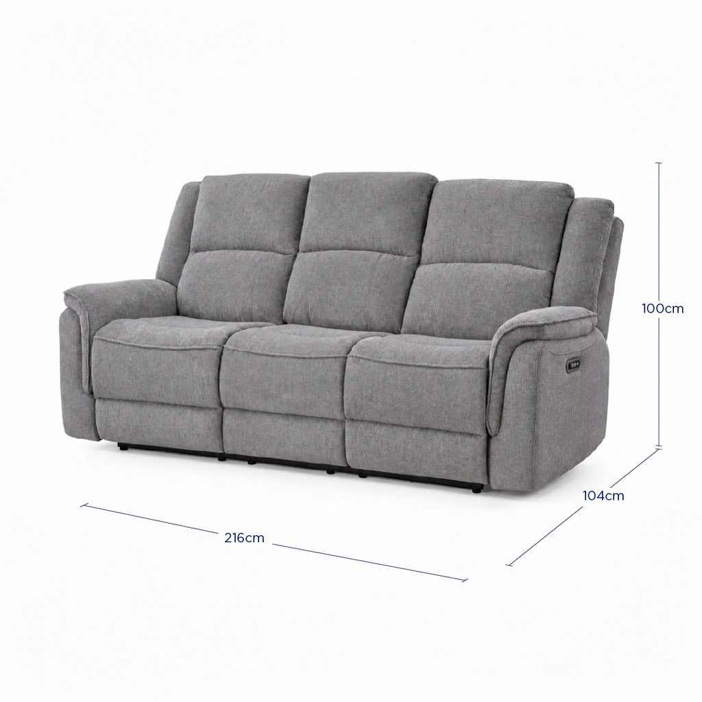 Sofá Reclinable Eléctrico Sedona Spring Air Gris