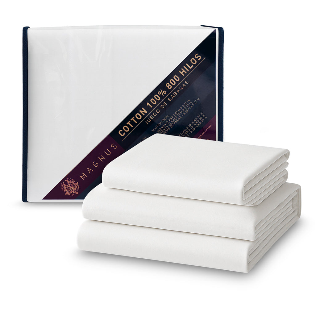 Sábanas Magnus Algodón 800 Hilos