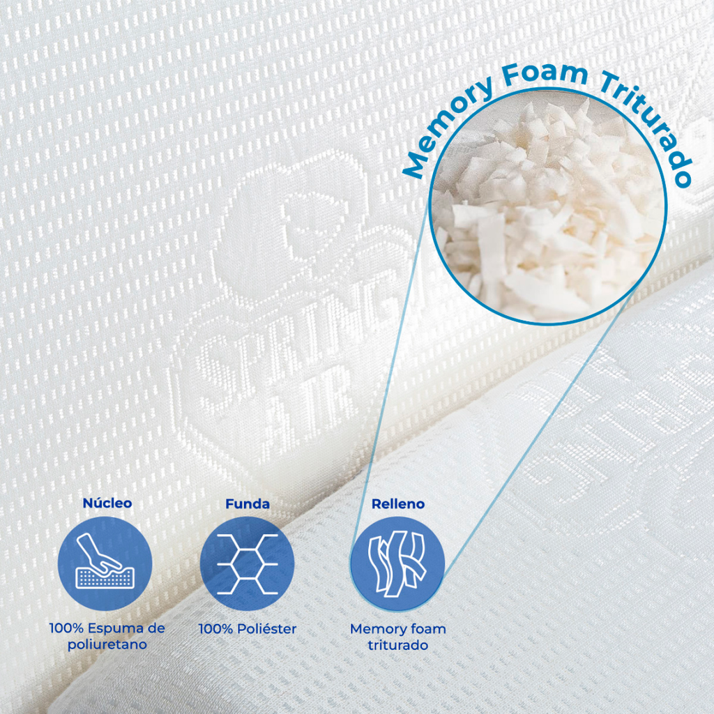 Almohada Essence Memory Foam Shereded